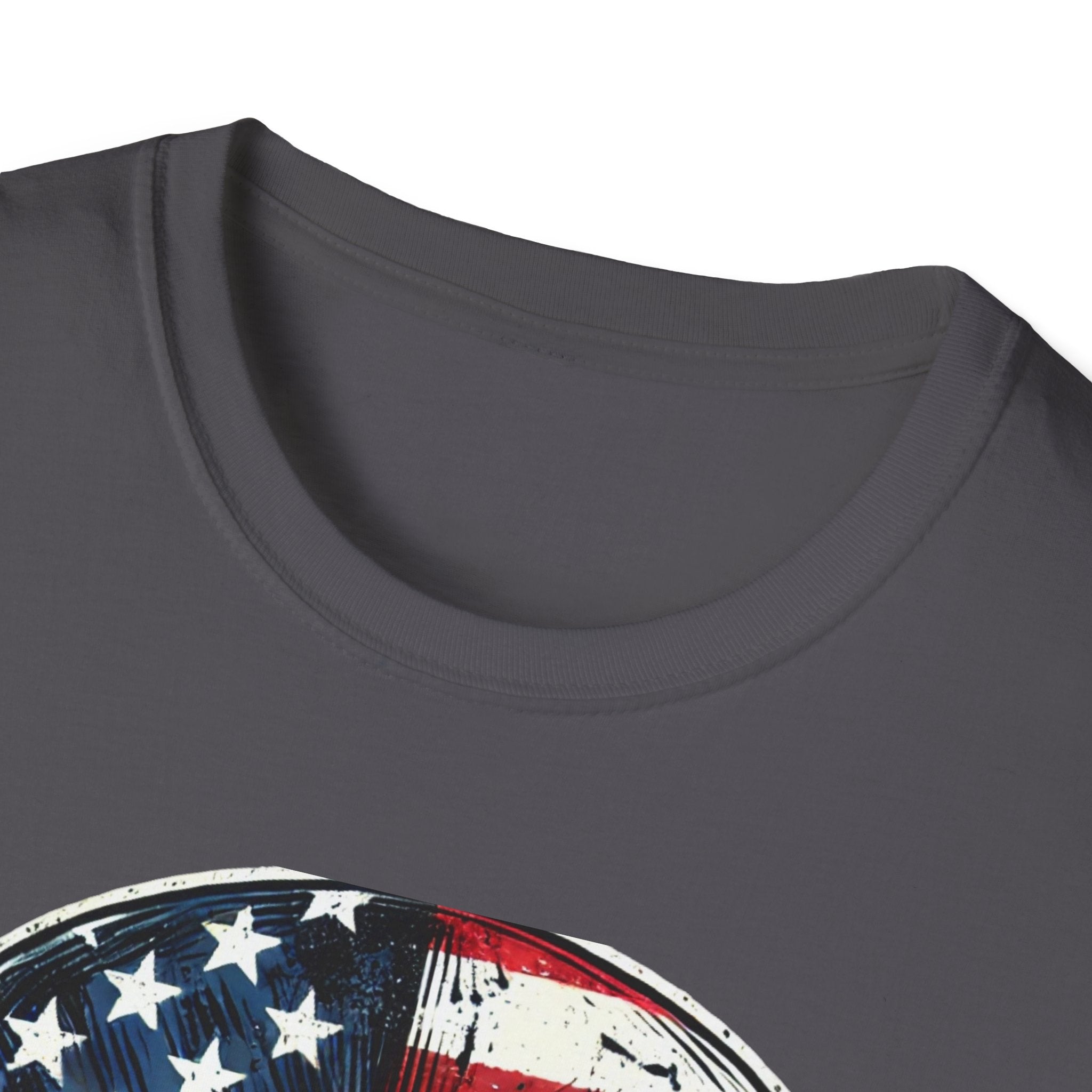 Skull wrapped in American Flag 