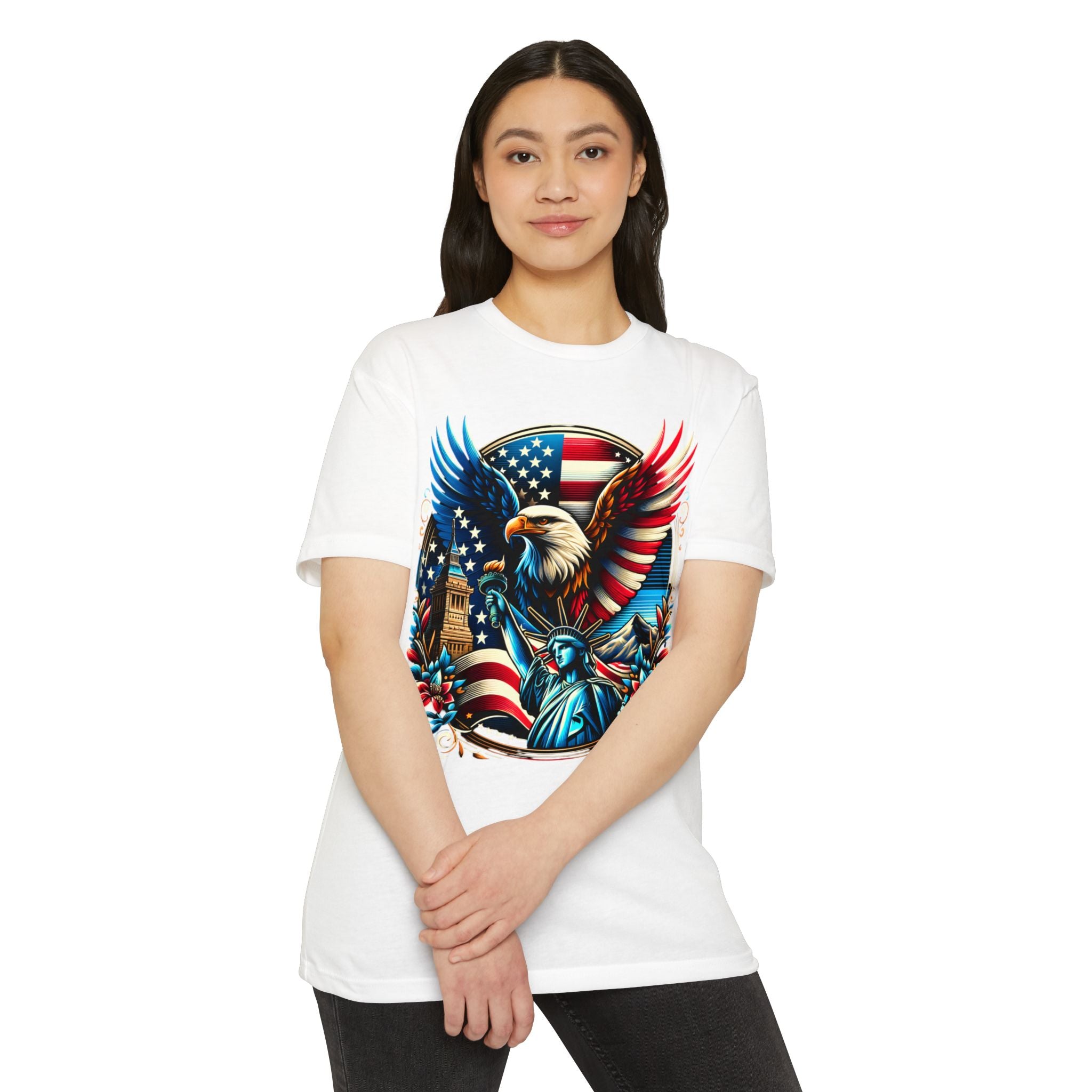 Patriotic Eagle & Statue of Liberty 