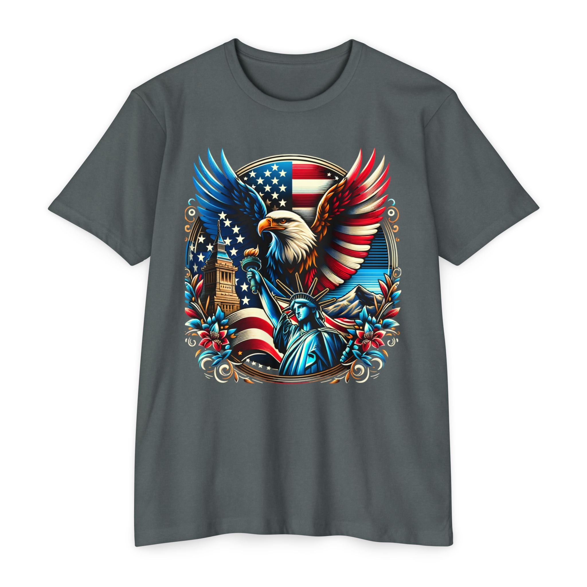 Patriotic Eagle & Statue of Liberty 