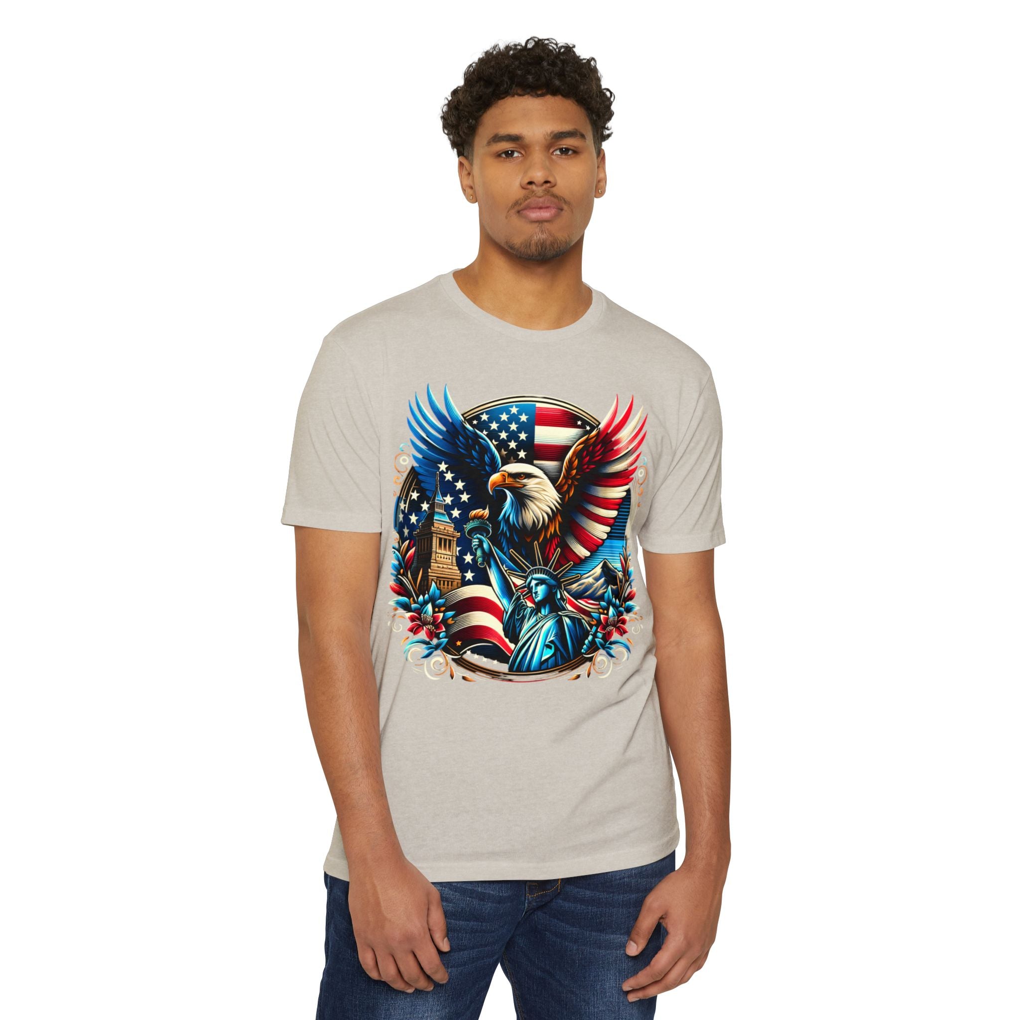Patriotic Eagle & Statue of Liberty 