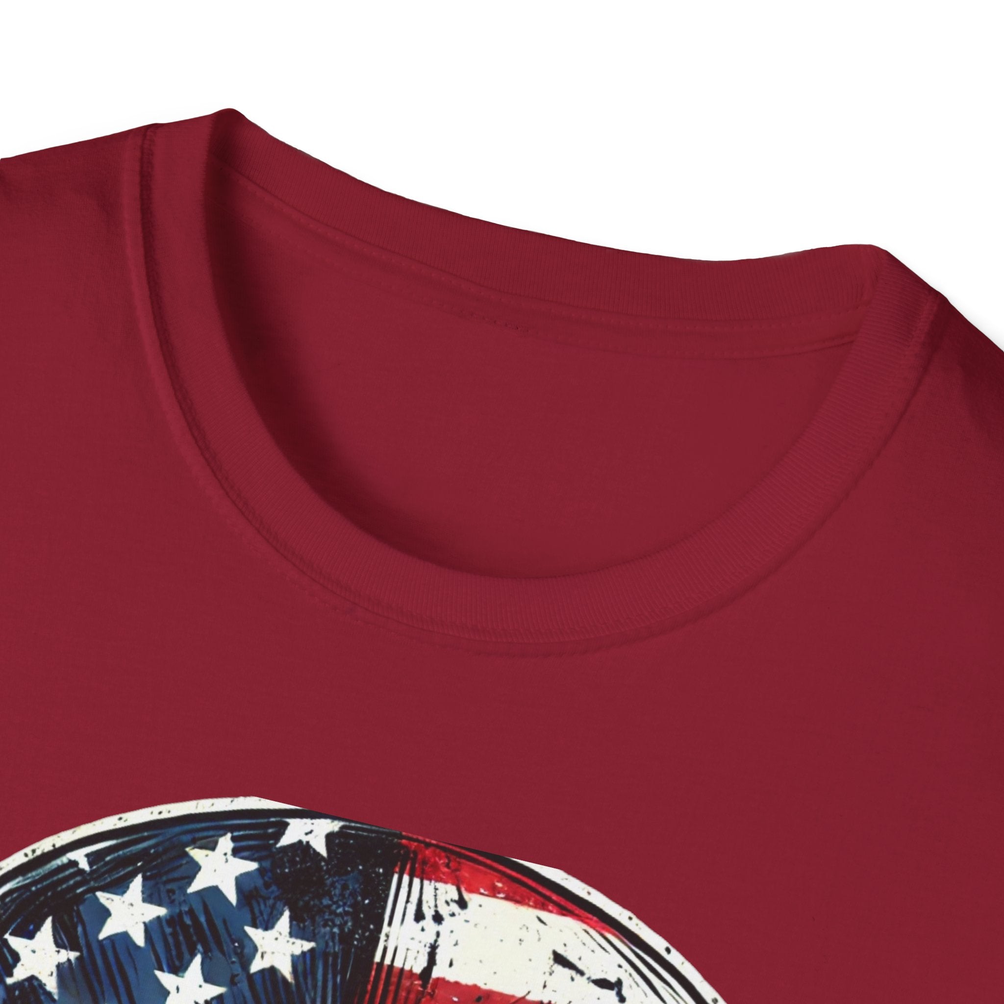 Skull wrapped in American Flag 