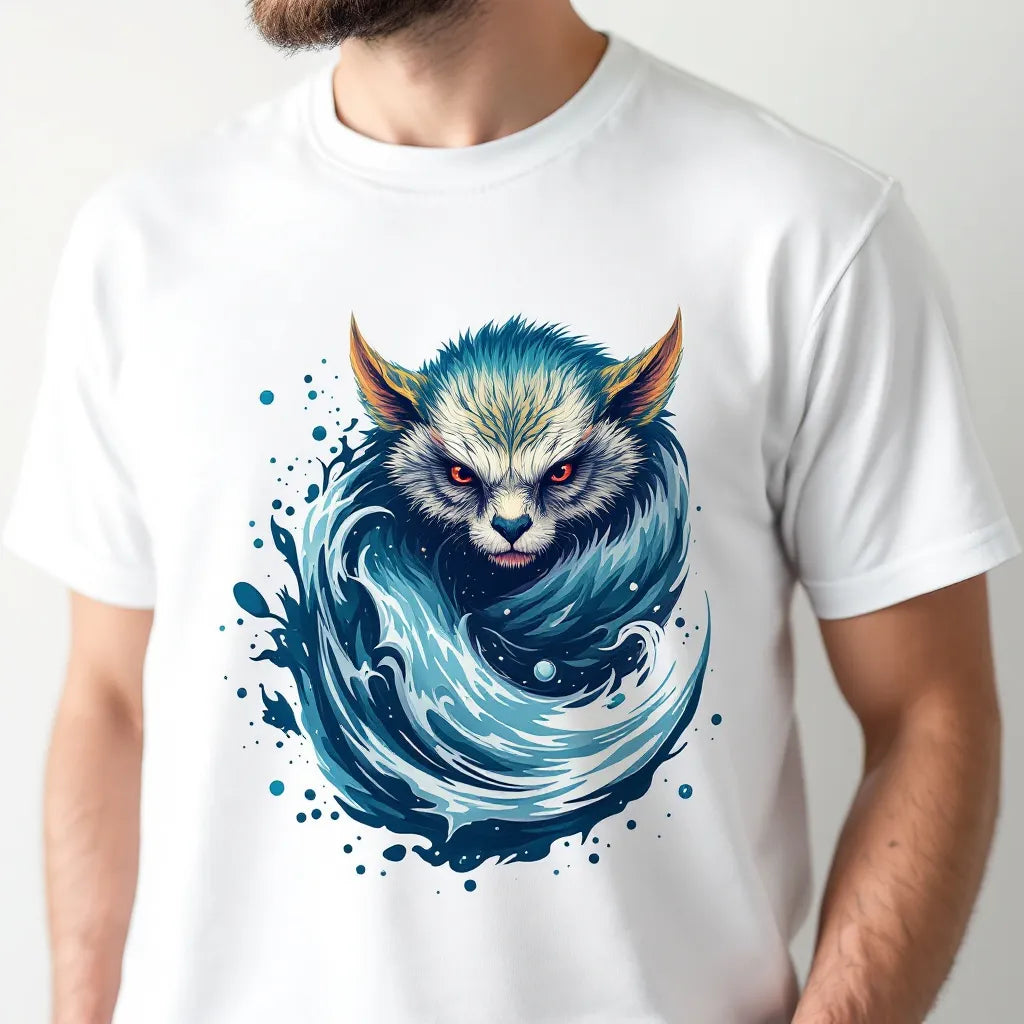 Mystical Wave Cat Premium Tee